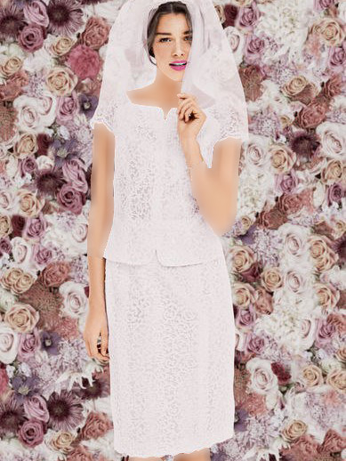 الگو لباس عروس- مدل 109 از بوردا مارس 2014